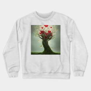 A Tree that grows Hearts Crewneck Sweatshirt